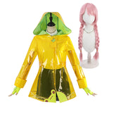 Overwatch Mei Yellow Green Raincoat Set Outfits Cosplay Costume
